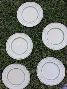 Clarice Cliff Newport Pottery Luncheon Plates X 5
